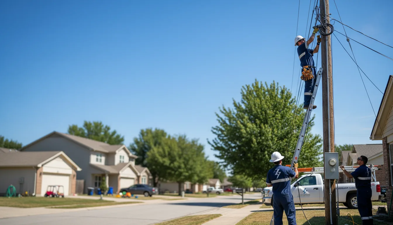 Residential electrician providing installation services in Jeffersonville, GA